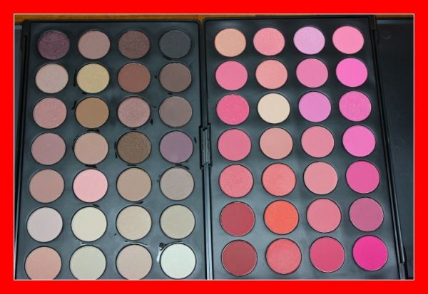 Paleta com 28 Blushes e 28 Sombras